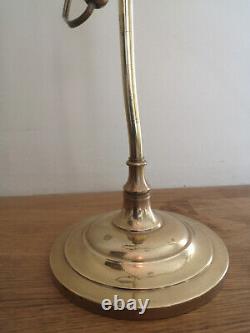 Art Deco Bronze Lamp. Tulip In Pate De Verre Signee Muller Freres