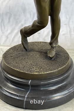 Art Deco Bronze Male Golfer Figurine Sculpture