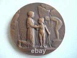 Art Deco Bronze Medal, Association Léopold Bellan, circa 1920 - A. Herbémont #2