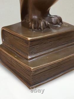 Art Deco Bronze Owl Signed C. Potter Guaranteed Bronze Paris