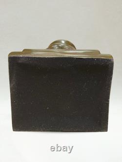 Art Deco Bronze Owl Signed C. Potter Guaranteed Bronze Paris