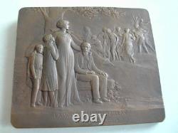 Art Deco Bronze Plaque, Léopold Bellan Association, 1924, Ch. Pillet #5
