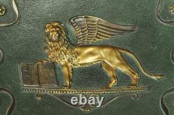 Art Deco Bronze Plate Signed Max Le Verrier Winged Lion of Venice
