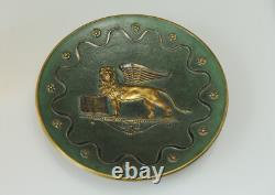 Art Deco Bronze Plate Signed Max Le Verrier Winged Lion of Venice