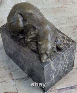 Art Deco Bronze Polar Bear Bookend Figurine