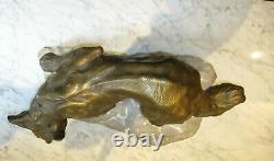 Art Deco Bronze Renard To The Significant Bartelier To 1910-20 L 45 CM