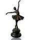 Art Deco Bronze Sculpture 1920/30 By Crespin - Female Dancer Statue Figurine