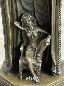 Art Deco Bronze Sculpture Figurine Bergman Cast Receiver Seller Opener