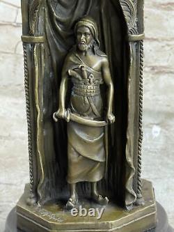 Art Deco Bronze Sculpture Figurine Bergman Cast Receiver Seller Opener