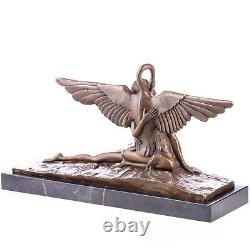 Art Deco Bronze Sculpture Leda and the Swan after A. Gennarelli