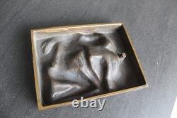 Art Deco Bronze Sculpture Plaque OREADE 1932 DNS