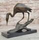 Art Deco Bronze Sculpture Statue Figurine Decor Signed Milo Crane