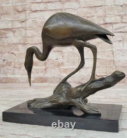 Art Deco Bronze Sculpture Statue Figurine Decor Signed Milo Crane
