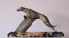Art Deco Bronze Sculpture With A Dynamic Greyhound By Charles Item Acc0293