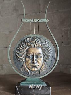 Art Deco Bronze Sculpture by Max Le Verrier: Beethoven