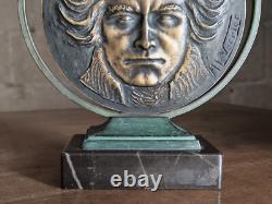Art Deco Bronze Sculpture by Max Le Verrier: Beethoven