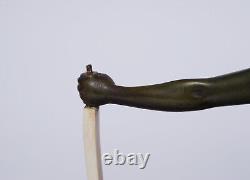 Art Deco Bronze Sculpture of Diana the Huntress signed Gual