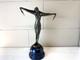 Art Deco Bronze Sculpture Of A Dancer With A Scarf After Demetre Chiparus