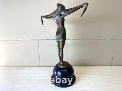 Art Deco Bronze Sculpture of a Dancer with a Scarf after Demetre Chiparus Art Deco Bronze Sculpture of a Dancer with a Scarf after Demetre Chiparus