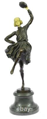 Art Deco Bronze Sculpture of a Gypsy Dancer for Sale