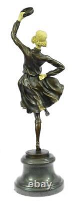 Art Deco Bronze Sculpture of a Gypsy Dancer for Sale