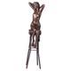 Art Deco Bronze Sculpture Of A Woman On A Stool After Demetre Chiparus