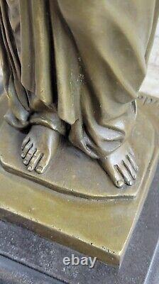 Art Deco Bronze Statue Classic Victorian Woman 'Lost' Wax Method Figurine