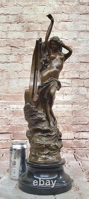 Art Deco Bronze Statue Venus on the Moon by Milo Nude Woman Sculpture Figurine Sale