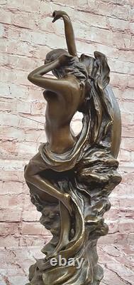 Art Deco Bronze Statue Venus on the Moon by Milo Nude Woman Sculpture Figurine Sale