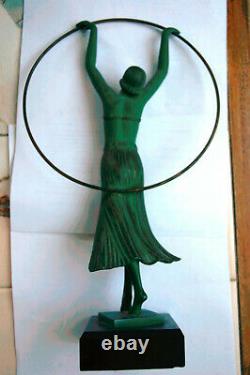 Art Deco Bronze Statue Woman By Charles Sykes 1920