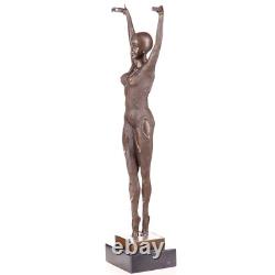 Art Deco Bronze Statue of a Dancer Durga after Demetre Chiparus