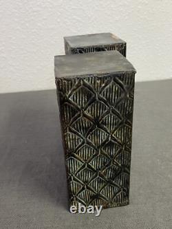 Art Deco Bronze Vase Pair Design