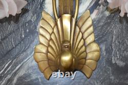 Art Deco Bronze Wall Sconce by Charles Ranc Paradise Bird