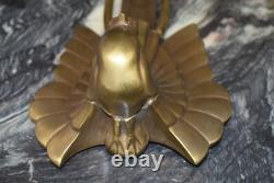 Art Deco Bronze Wall Sconce by Charles Ranc Paradise Bird
