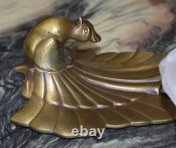 Art Deco Bronze Wall Sconce by Charles Ranc Paradise Bird