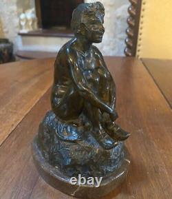 Art Deco Bronze Young Dutch Peasant Nude 1920/1930