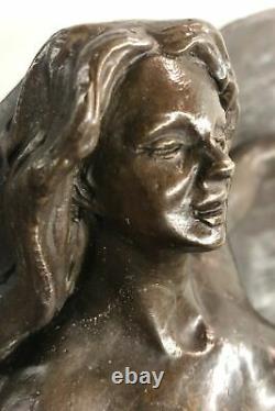 Art Deco Butterfly Angel Nymph Fairy Collection Fantasy Bronze Marble Statue