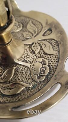 Art Deco Candle Holder Protected Bronze from Vienna