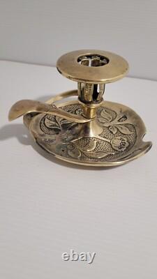 Art Deco Candle Holder Protected Bronze from Vienna