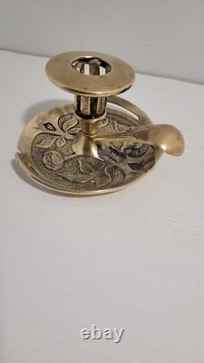 Art Deco Candle Holder Protected Bronze from Vienna