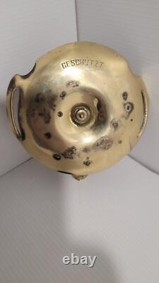 Art Deco Candle Holder Protected Bronze from Vienna