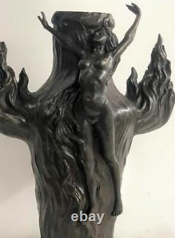 Art Deco Chair Fairy Hand Made True Bronze By Lost Cire Method Statue