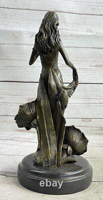 Art Deco Classical Roman Greek Warrior Bronze Sculpture Ornamental Accent Patina Gift