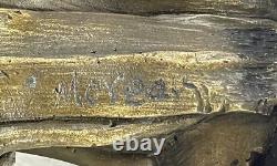Art Deco Classical Roman Greek Warrior Bronze Sculpture Ornamental Accent Patina Gift