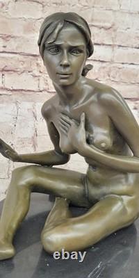 Art Deco Collection French Bronze Seated Nude by Amedeo Gennarelli