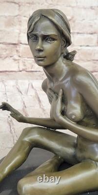 Art Deco Collection French Bronze Seated Nude by Amedeo Gennarelli