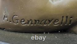 Art Deco Collection French Bronze Seated Nude by Amedeo Gennarelli