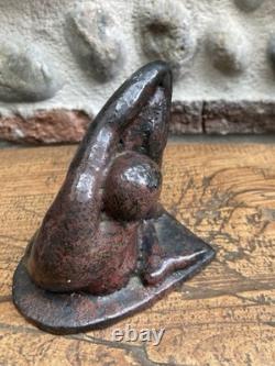 Art Deco Curiosity Sculpture Woman to Identify Contortionist 1950 Terracotta