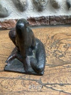 Art Deco Curiosity Sculpture Woman to Identify Contortionist 1950 Terracotta