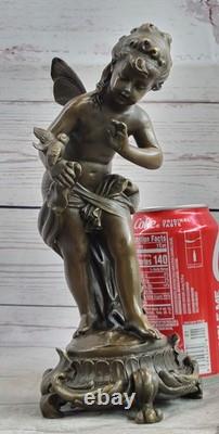 Art Deco Decorative Bronze Sculpture Statue of a Young Fairy 9